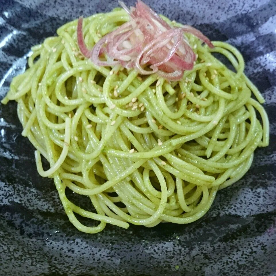 大葉のソースのパスタ|マイケルの料理さん