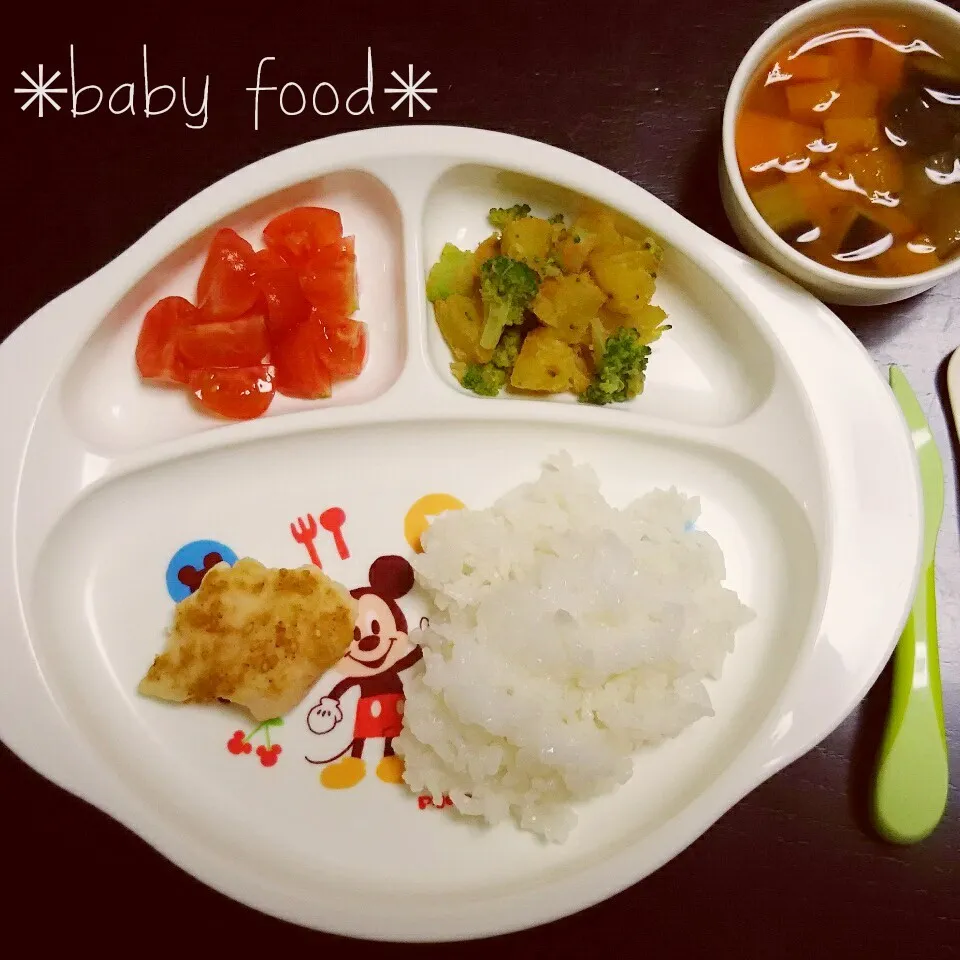 Snapdishの料理写真:1歳 晩ごはん|✳ku✳さん