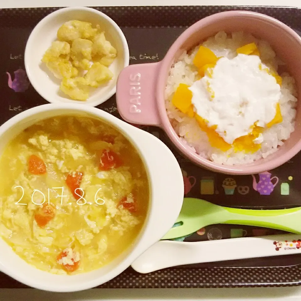 Snapdishの料理写真:1歳 昼ごはん|✳ku✳さん