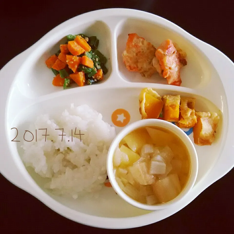 Snapdishの料理写真:1歳 晩ごはん|✳ku✳さん