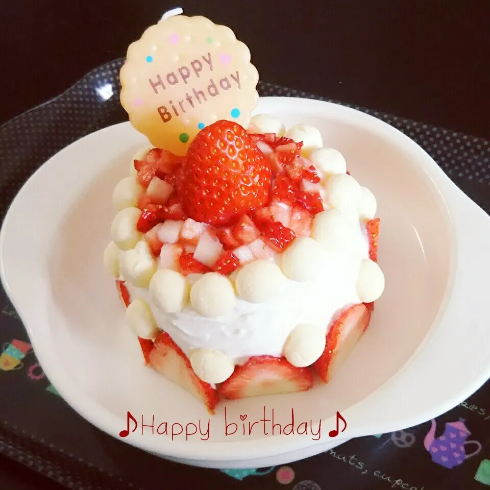 1歳 お誕生日ケーキ|✳ku✳さん