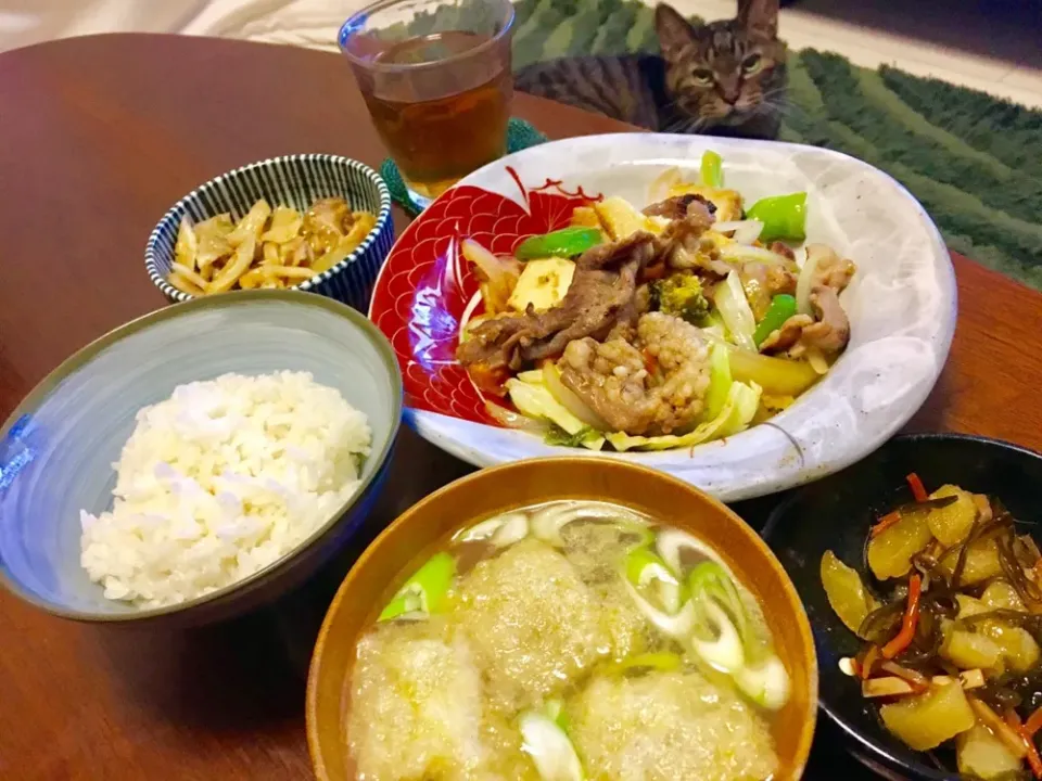 20181122🍚今日の旦那さんの夜ごはん🍲
 #旦那さんの夜ご飯 #ねこすけも！|akiyo22さん