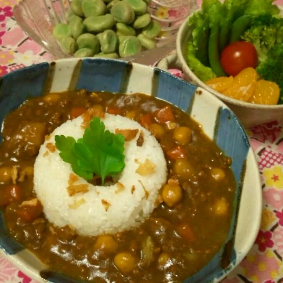 豆好き男子が作る母の日カレー☆|とももんさん