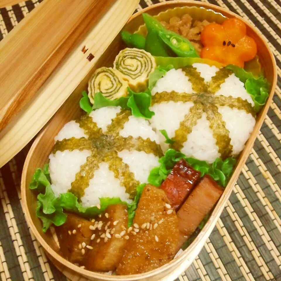 Snapdishの料理写真:旦那の夜勤弁当☆|とももんさん