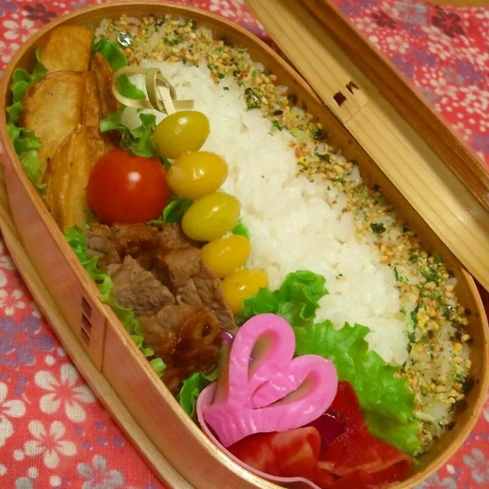 Snapdishの料理写真:旦那の夜勤弁当☆|とももんさん