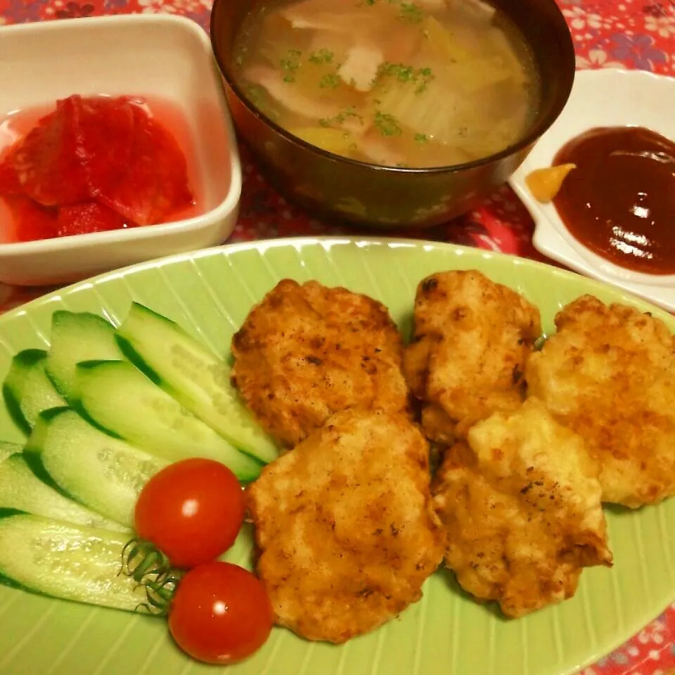 チキンナゲットの晩御飯☆|とももんさん