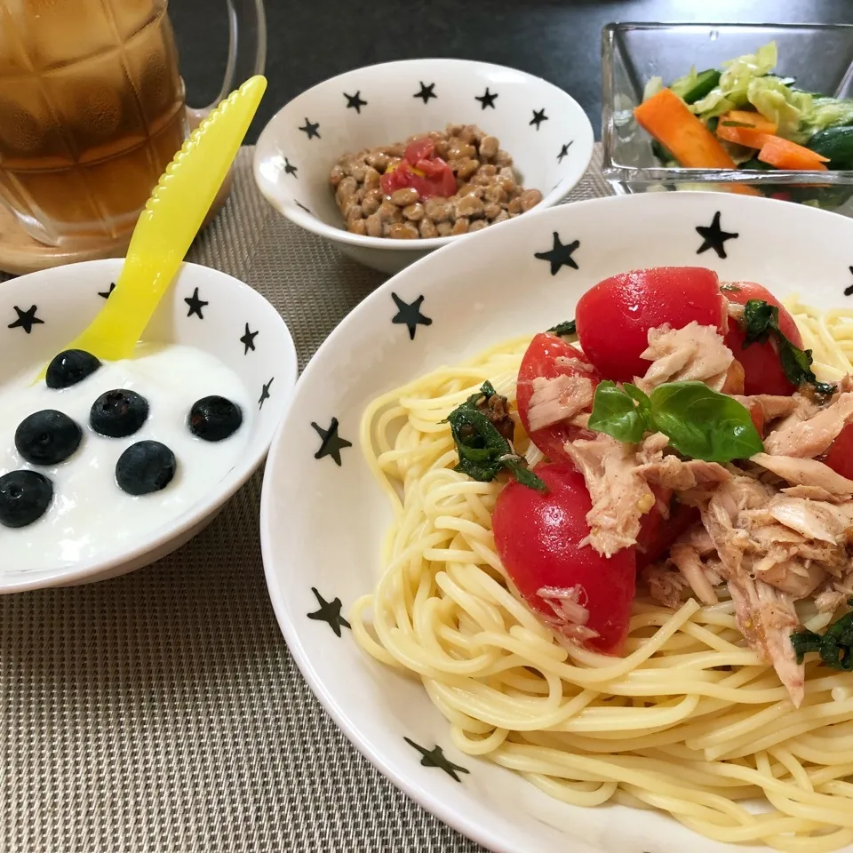 トマトとツナの冷製パスタ♡|kazumi_a♡さん