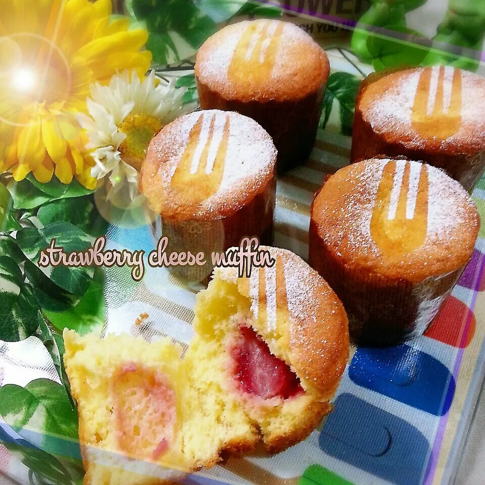 strawberry cheese muffin♪|つばさ(nao)さん