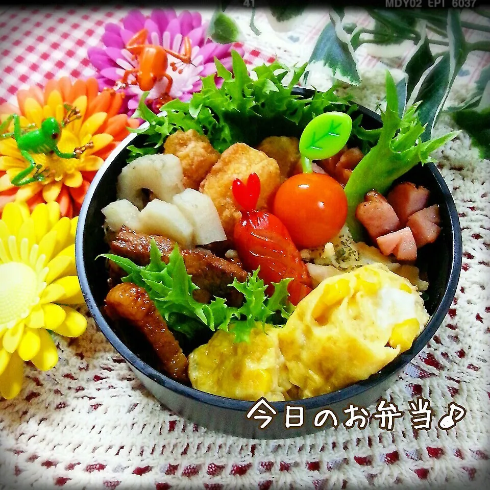 今日のお弁当～豚ﾊﾞﾗ焼肉♪|つばさ(nao)さん