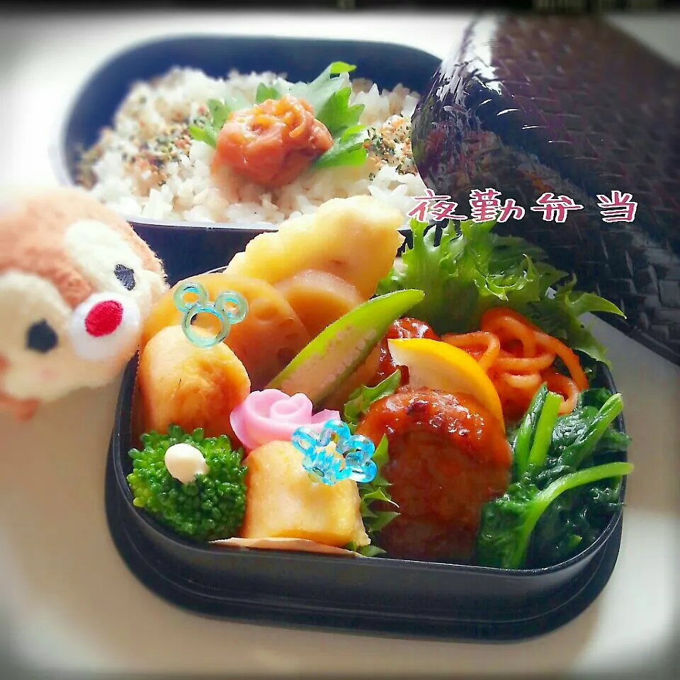 Snapdishの料理写真:娘ﾁｬﾝの夜勤弁当～【洋風編】|つばさ(nao)さん