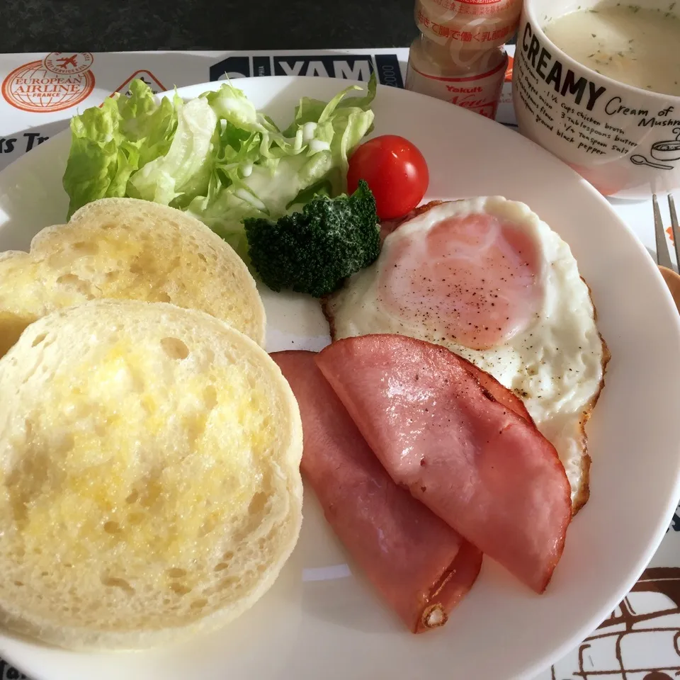 イングリッシュマフィンで朝ごはん♡|kazumi_a♡さん