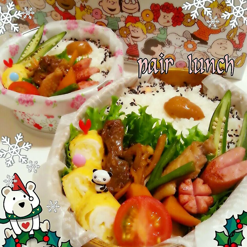 今日のﾍﾟｧ弁当♪ ﾌﾟﾙｺｷﾞ (*´罒`*)♥|つばさ(nao)さん