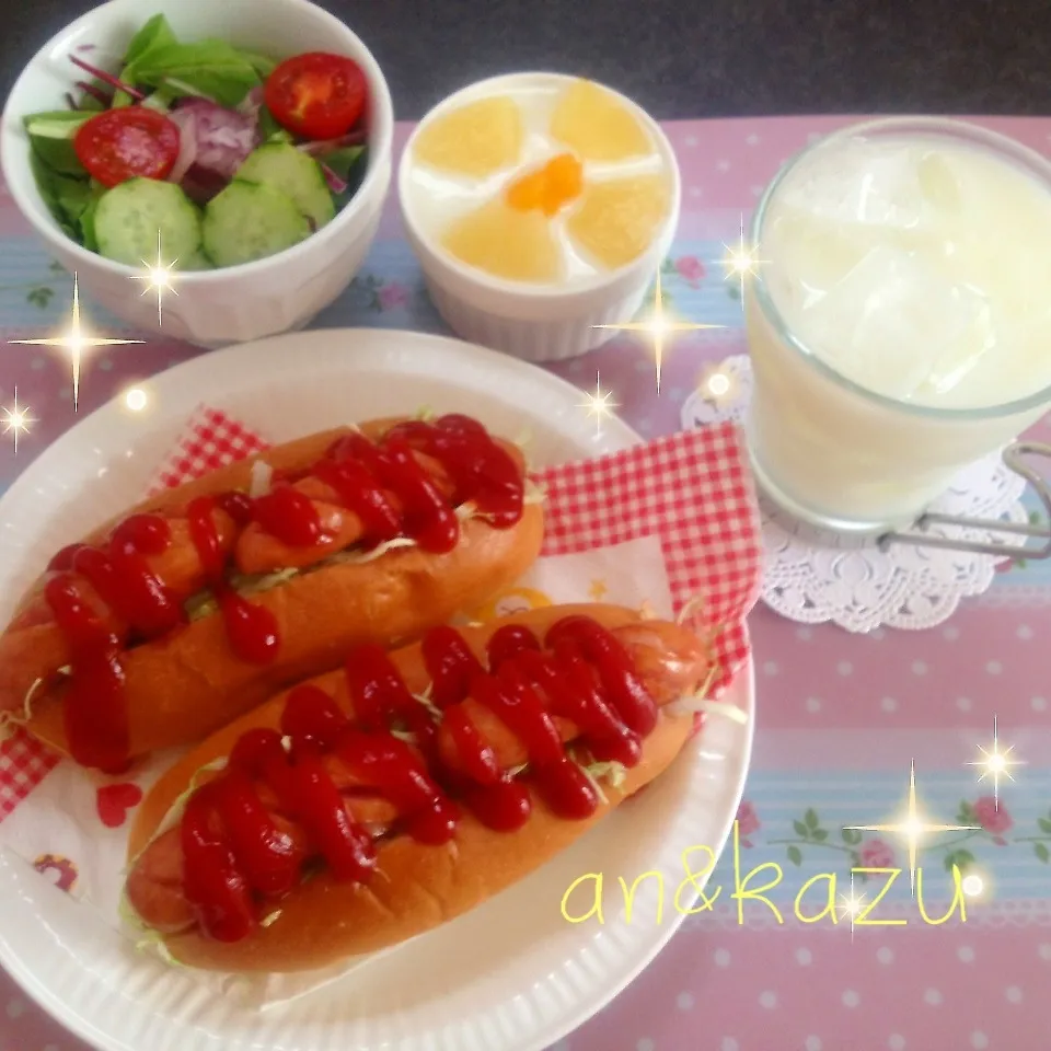 Snapdishの料理写真:♡朝パン|kazumi_a♡さん