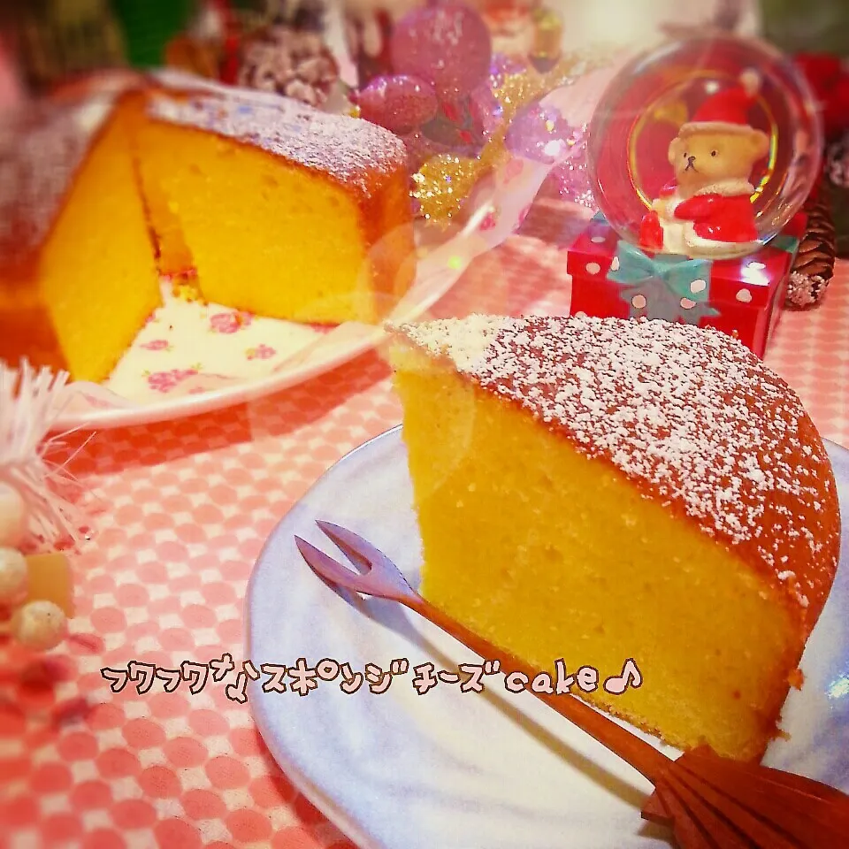 ﾖｰｸﾞﾙﾄとｽｷﾑﾐﾙｸでﾌﾜﾌﾜなﾁｰｽﾞcake♪|つばさ(nao)さん