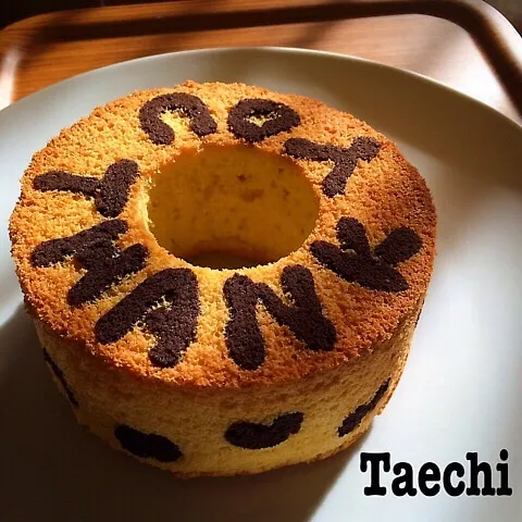 Snapdishの料理写真:パータデコールシフォンケーキ|Taechi309さん