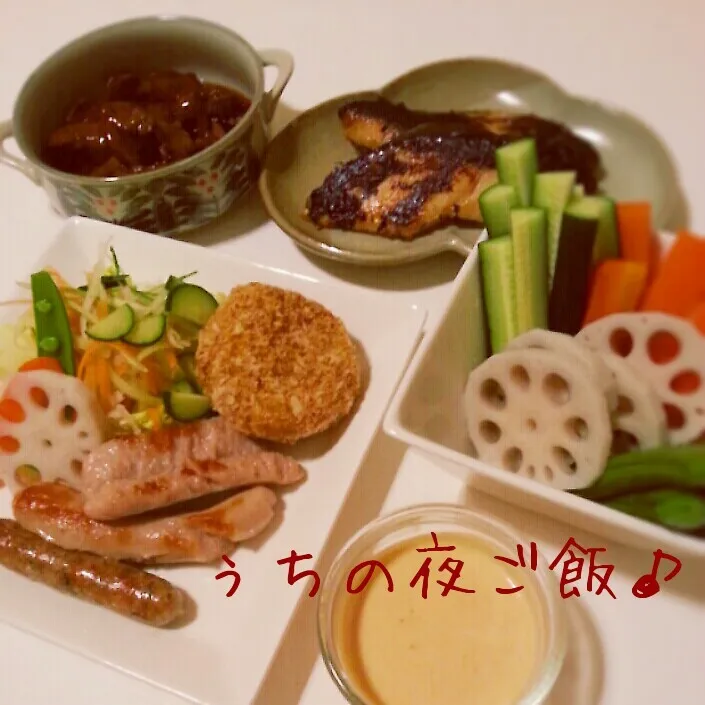 今日のぅちの夜ご飯です♪|つばさ(nao)さん