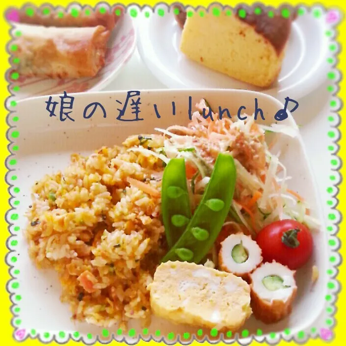 娘の遅ぃlunchゎ残り物ﾌﾟﾚｰﾄ(笑)|つばさ(nao)さん