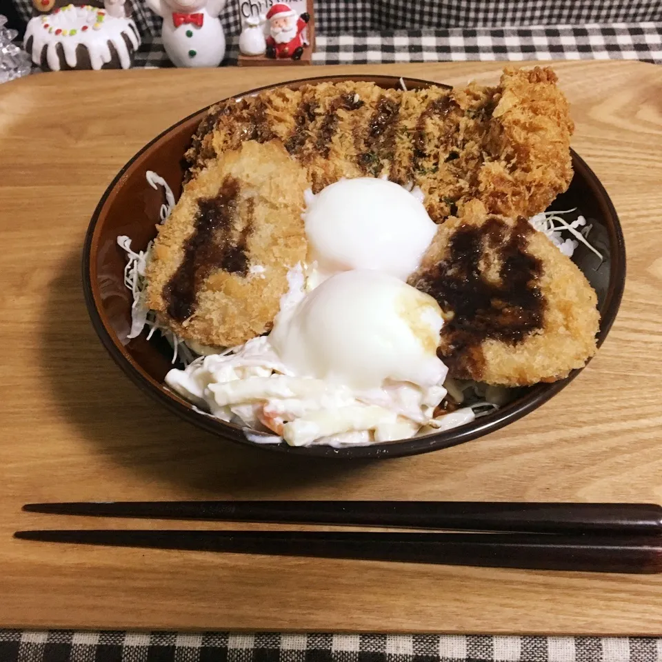 チキンカツとヒレカツのダブルカツ丼|まぁたんさん