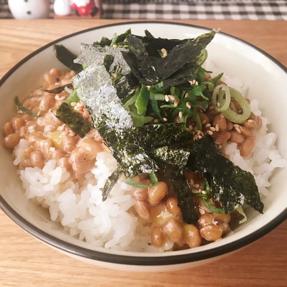 納豆卵ご飯|まぁたんさん