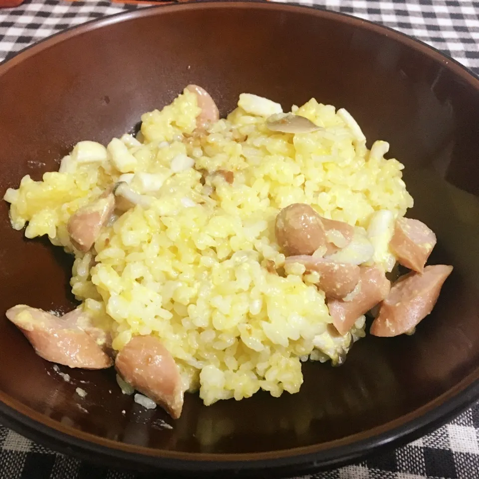 【飯研】かぼちゃポタージュの素で炊き込みご飯|まぁたんさん