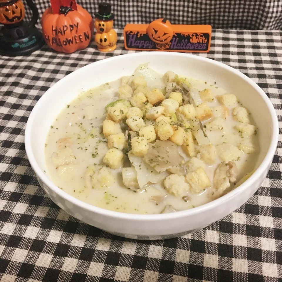 鶏肉と白菜のチーズミルクスープ|まぁたんさん