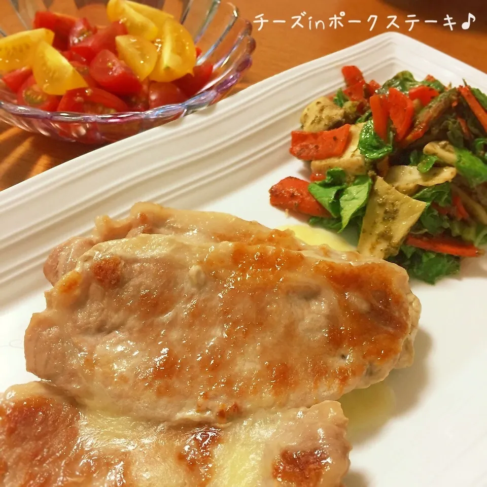＊チーズin♡ポークステーキ♪＊|ultramarineさん