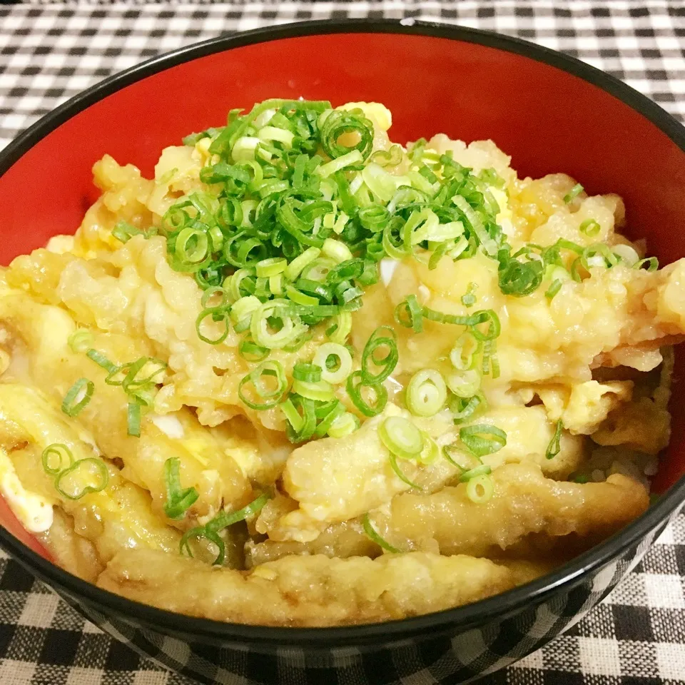 【飯研】天ぷら卵とじ丼|まぁたんさん