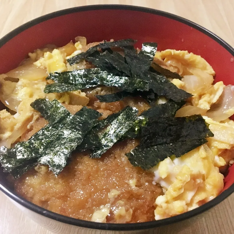 【飯研】節約コロッケ卵とじ丼|まぁたんさん