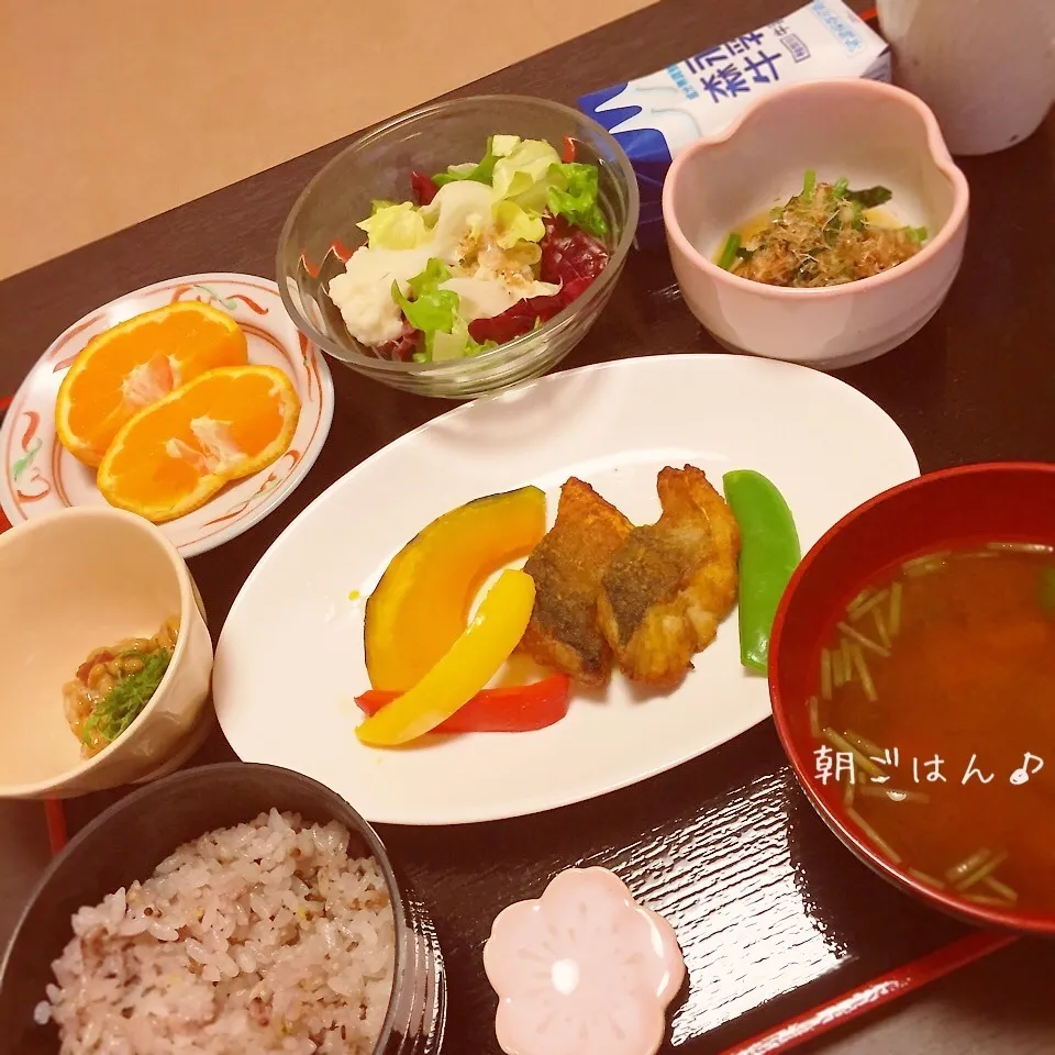 ＊タラのカレームニエル。1日目朝ごはん♪＊|ultramarineさん