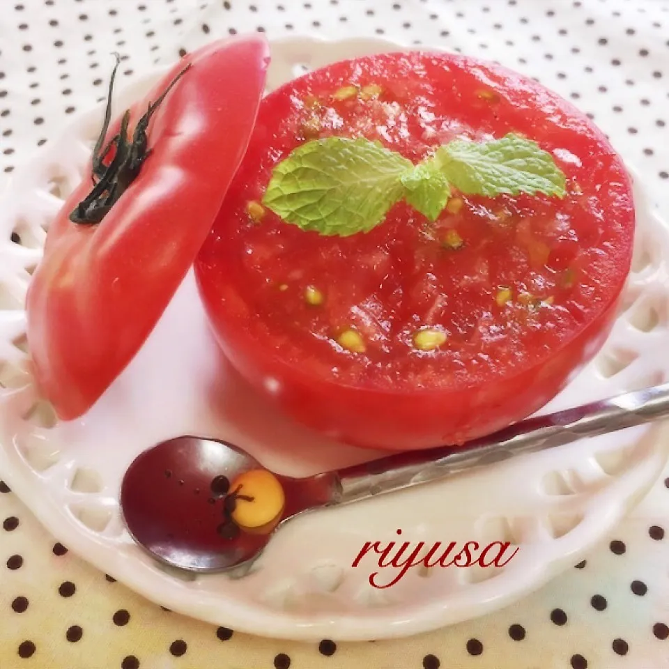 Snapdishの料理写真:野菜がデザートに♡ダイエットの味方♡ヘルシーゼリー|riyusaさん