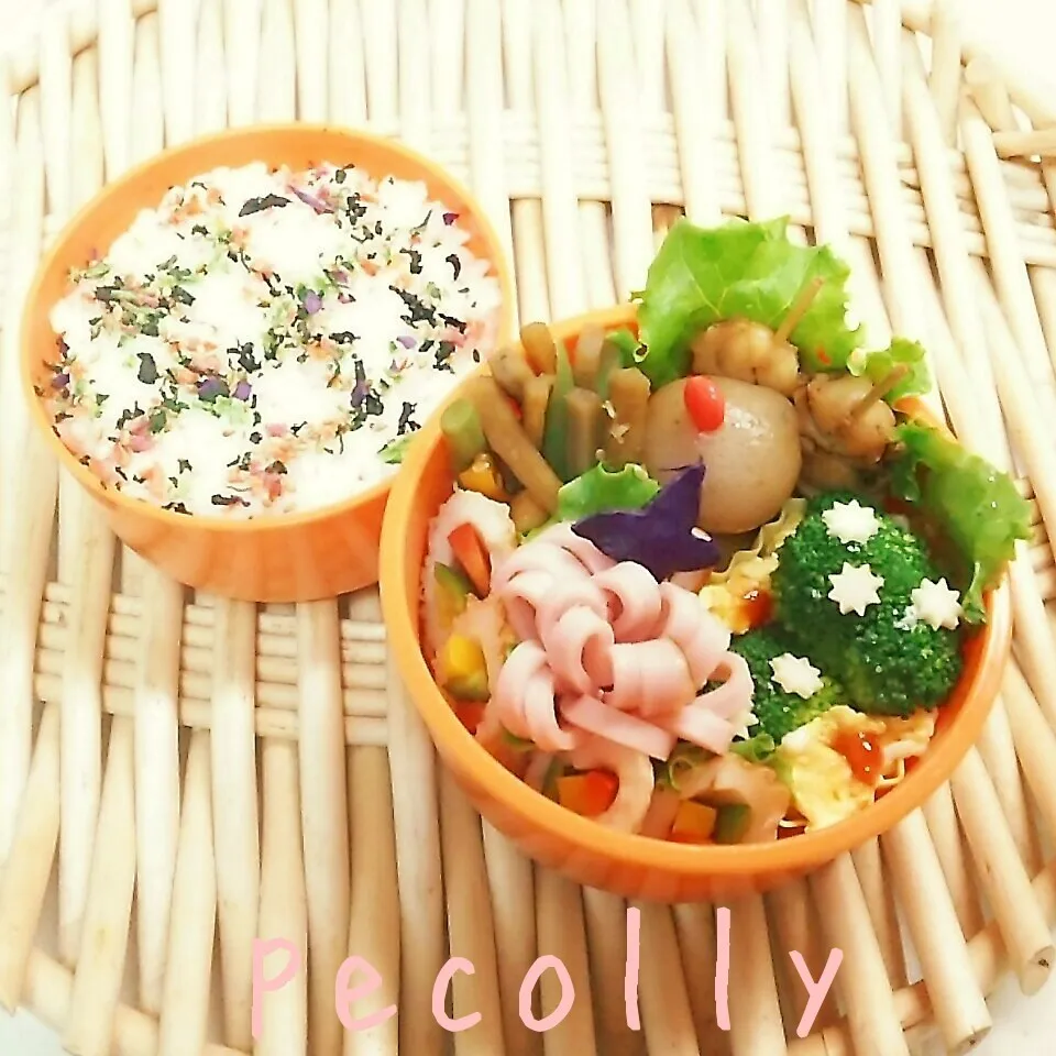 中３女子弁当～ベビーホタテの串焼き|kanakoさん