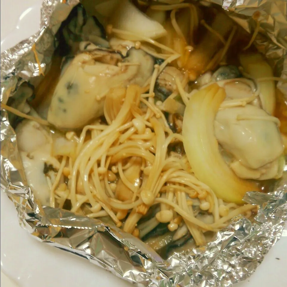 カキのホイル焼き|まちゃこさん