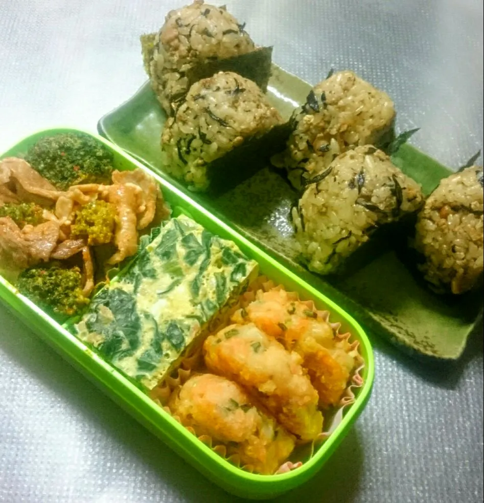 Snapdishの料理写真:旦那さんお弁当181122|きぬよさん