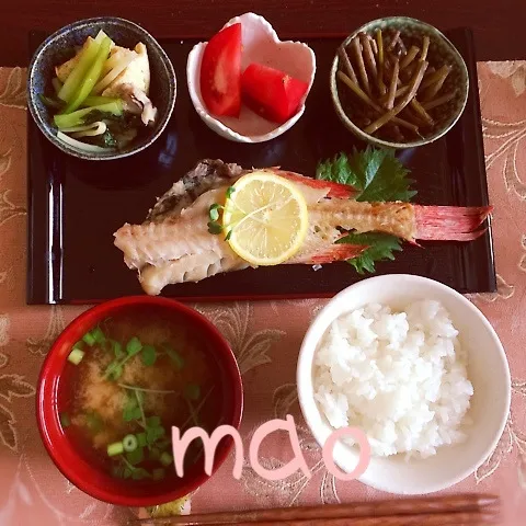 朝ごはん☆赤魚の和定食|mao's simple kitchenさん