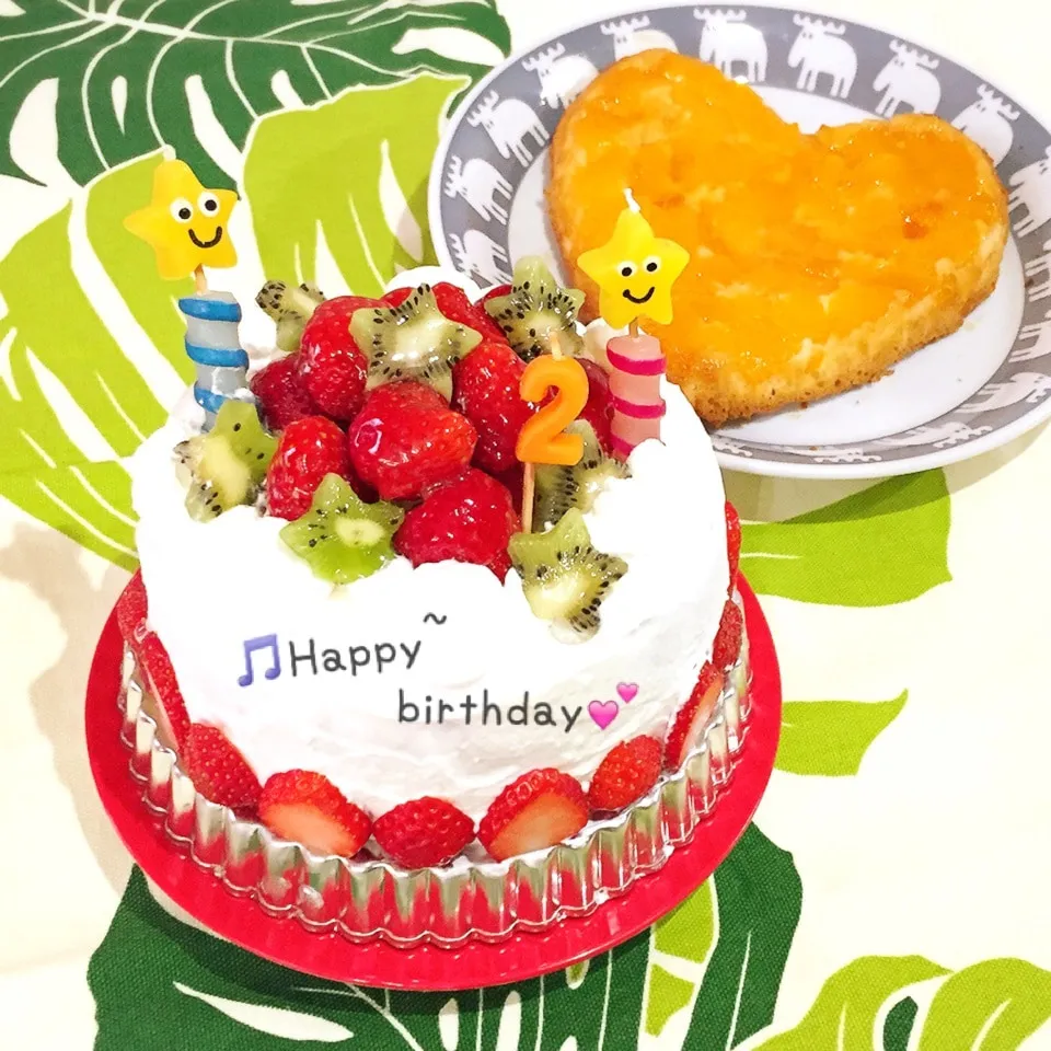 Snapdishの料理写真:*♬孫っち2才になりました( ॢꈍ૩ꈍ) ॢ|ぷらっとさん