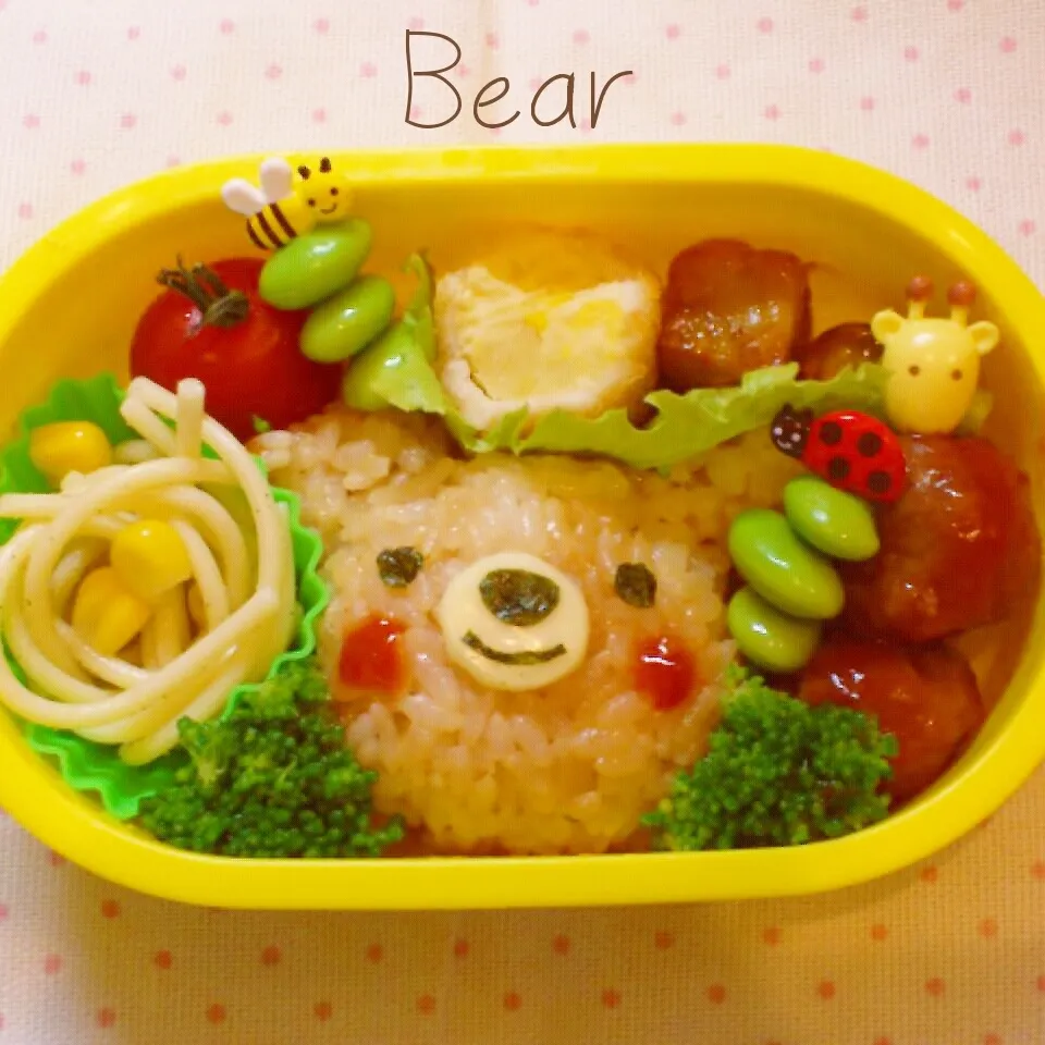 クマちゃんお弁当|A*CHAMIさん