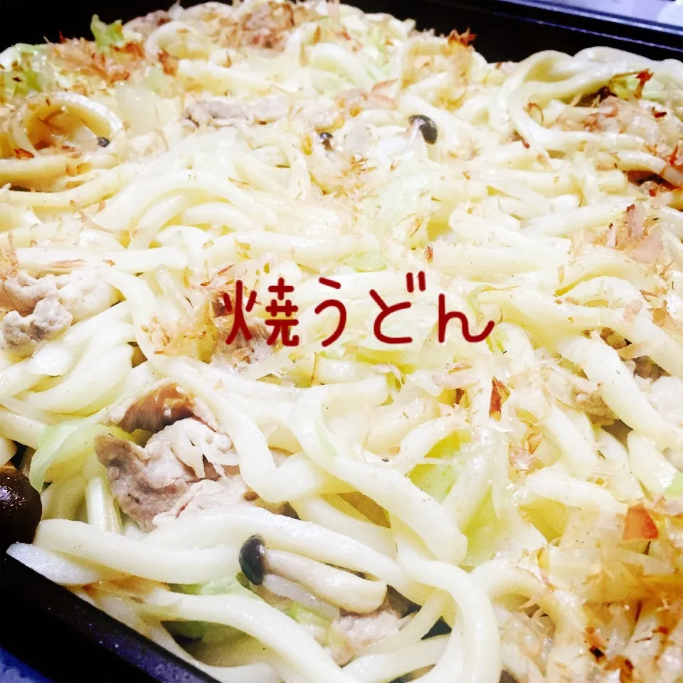 ホットプレートで焼うどん|みぃママさん