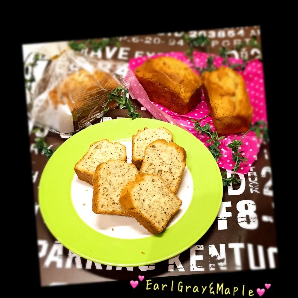 Snapdishの料理写真:❤️メイプル紅茶deパウンドケーキ❤️|ぷらっとさん