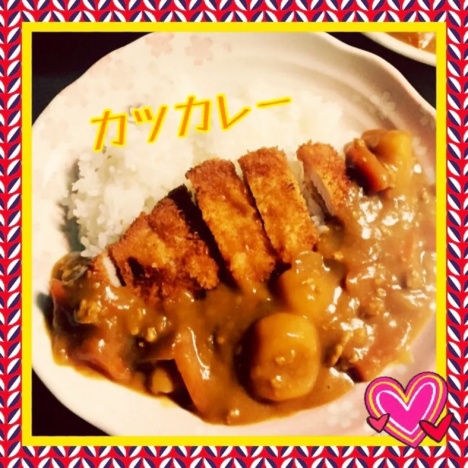 Snapdishの料理写真:カツカレー|みぃママさん