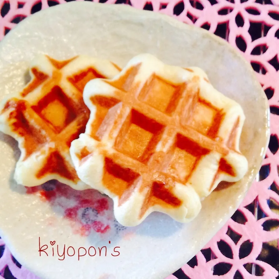 初♡ベルギーワッフル|みぃママさん