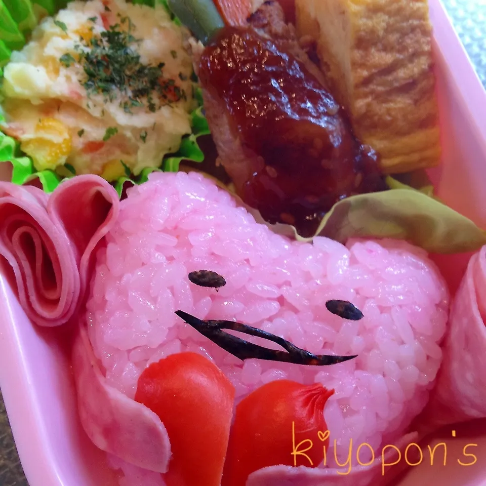 ラブなめこ弁当|みぃママさん