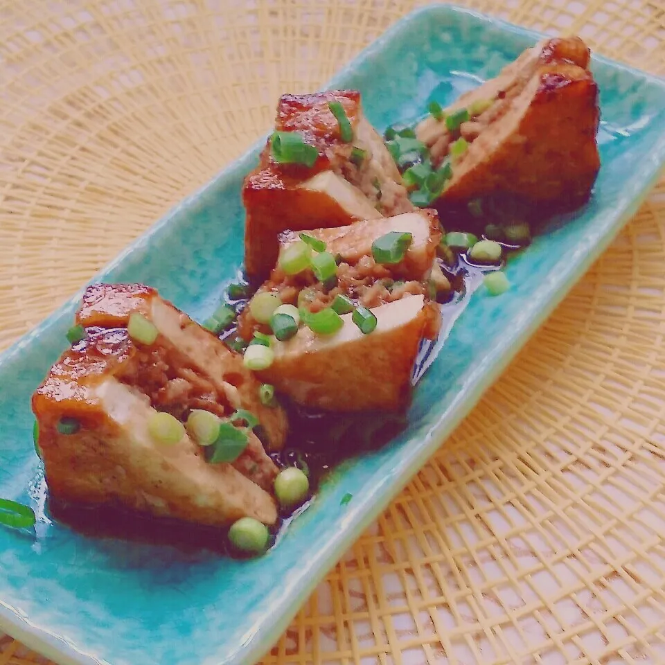 東家の食卓さんの♡豆腐とひき肉のはさみ煮～☆|chama- naoさん