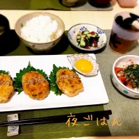 Snapdishの料理写真:ふわふわ鶏つくね|まゆ子さん