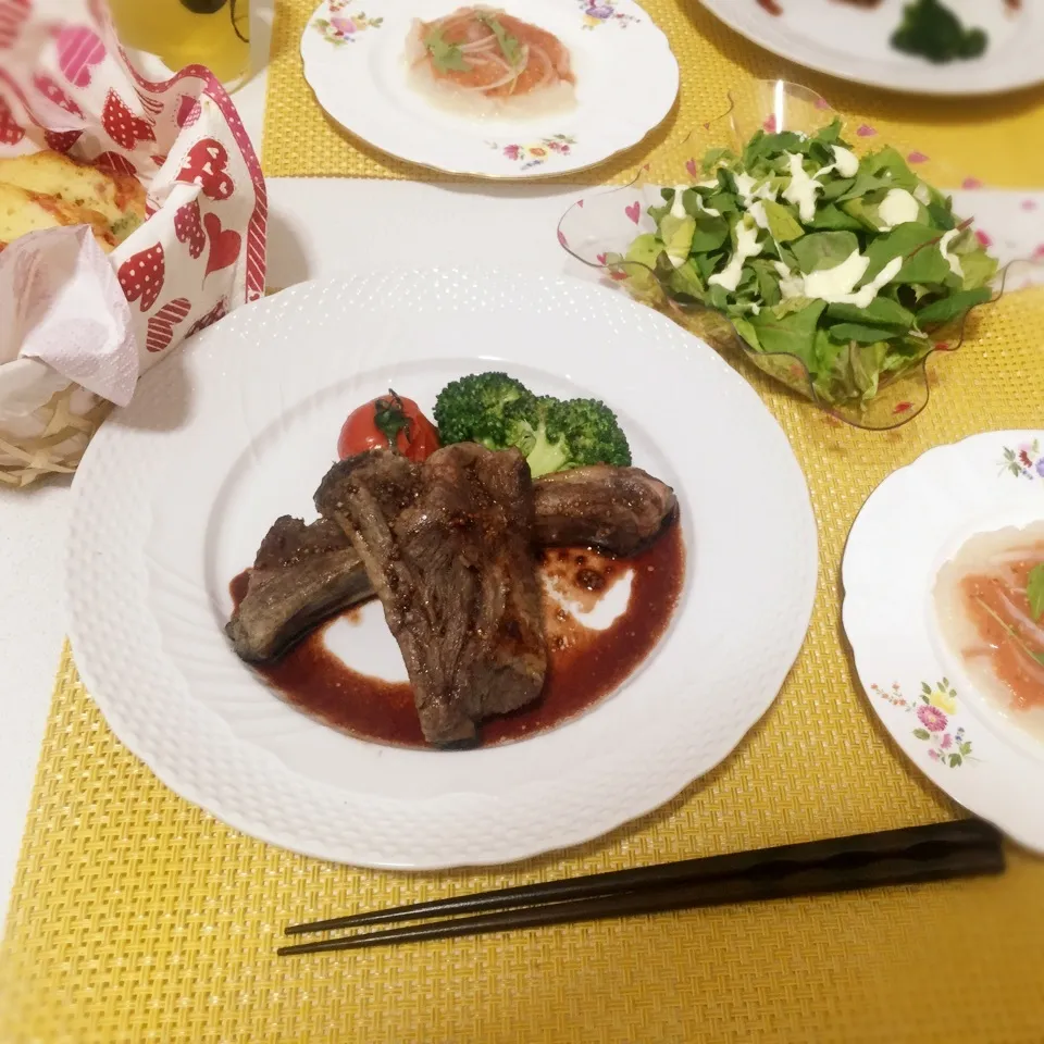 Snapdishの料理写真:♪誕生日ディナー♪|まゆ子さん