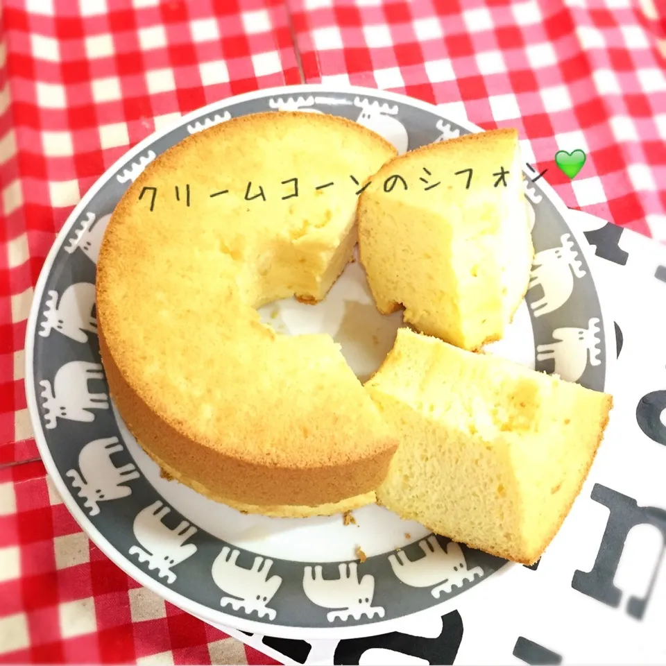 *クリームコーンdeシフォン/新たな美味しさ〜❣️|ぷらっとさん