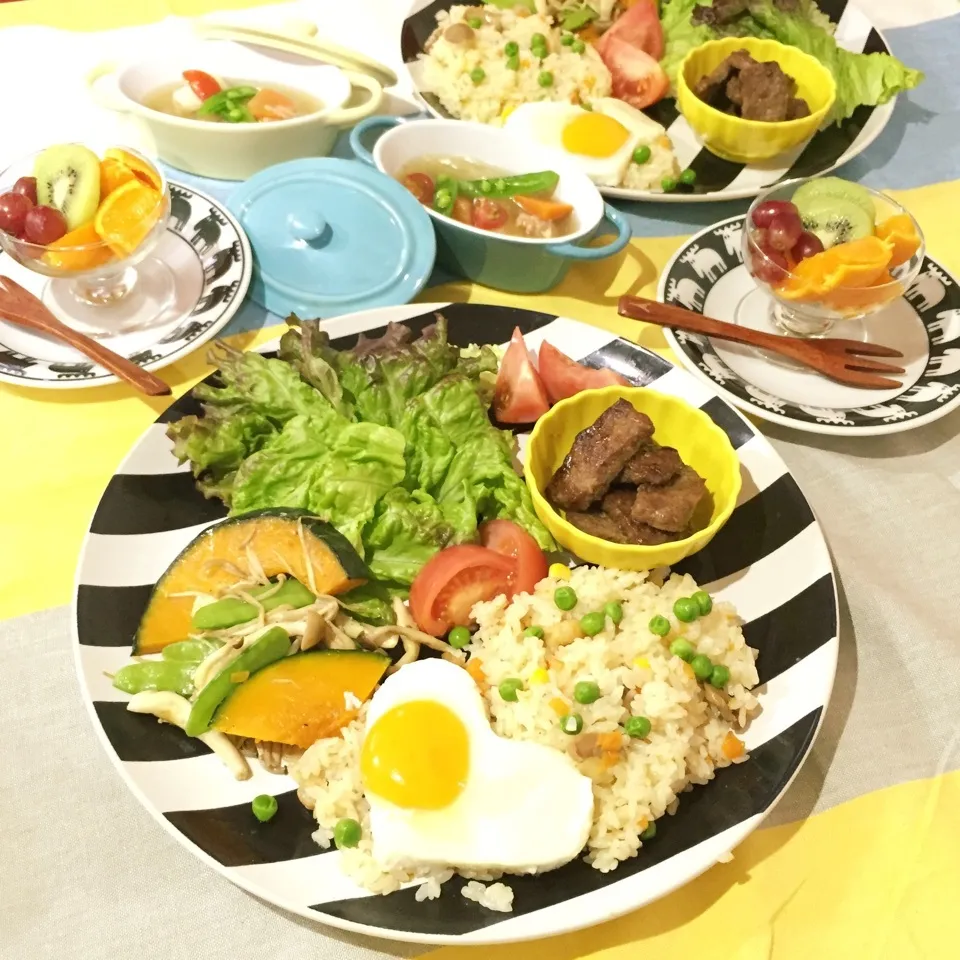 Snapdishの料理写真:ෆ⃛̑̑ෆ⃛ワンプレートde‥ෆ⃛̑̑ෆ⃛|ぷらっとさん