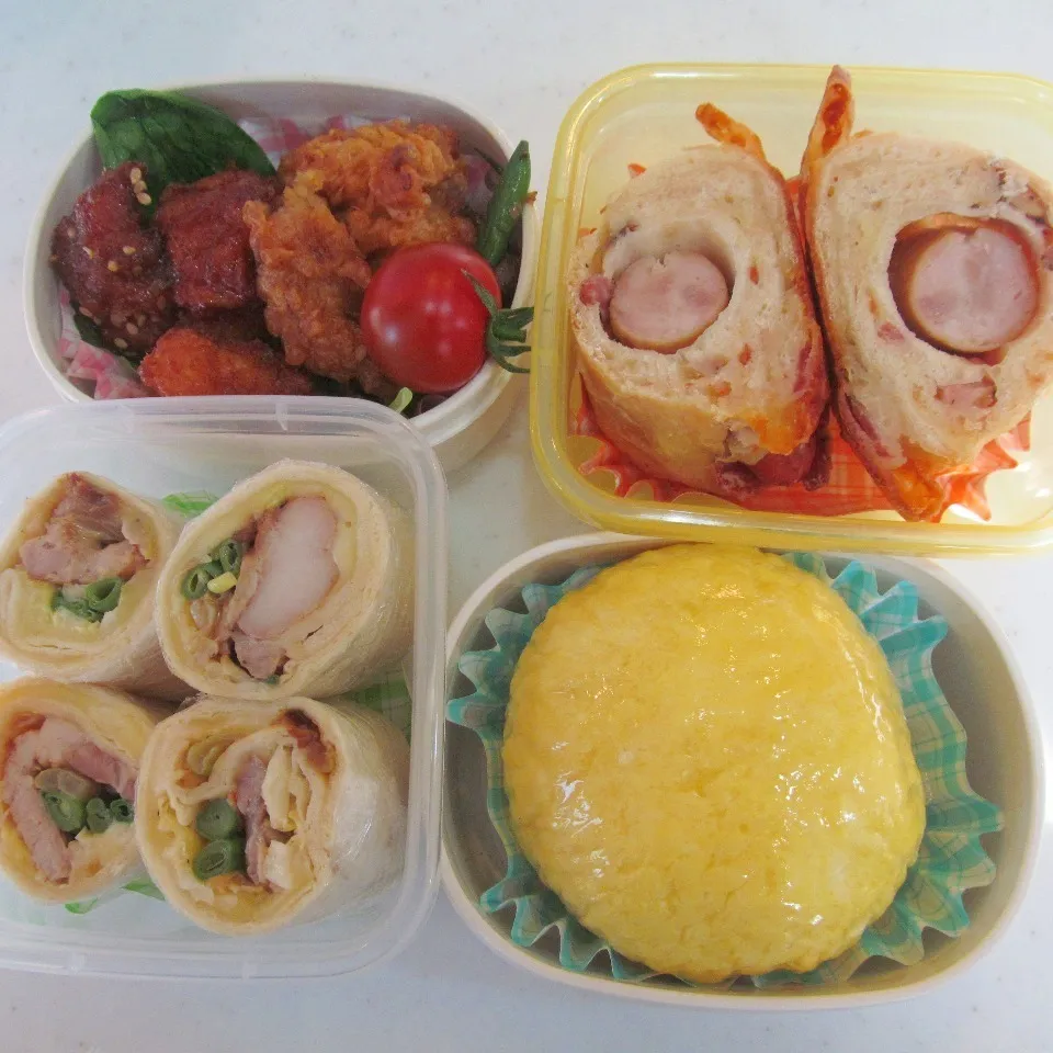 Snapdishの料理写真:小学生の春の遠足べんとう♪|cozy-cozy-kojiさん