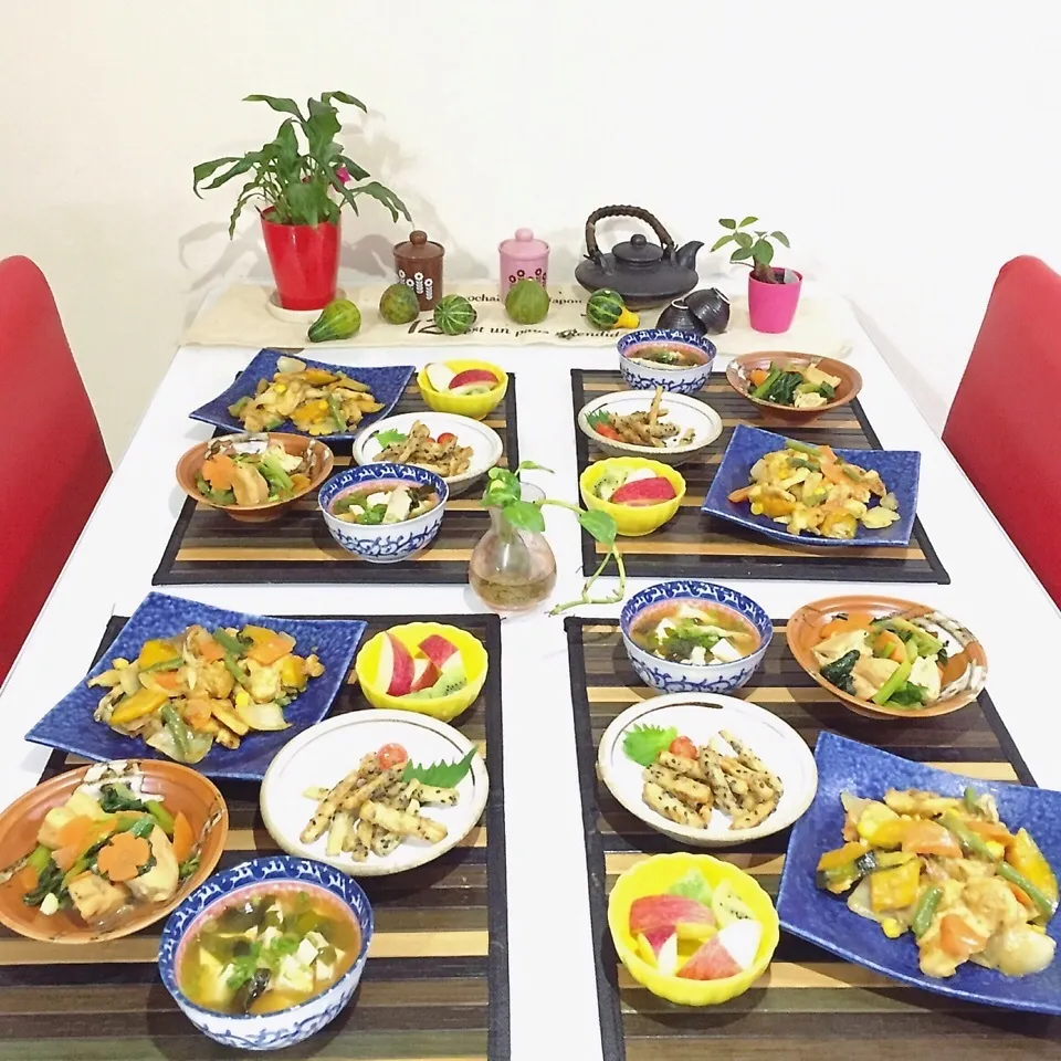 Snapdishの料理写真:(๑◕ˇڡˇ◕๑) 今夜は〜お野菜たっぷりヘルシーご飯！|ぷらっとさん