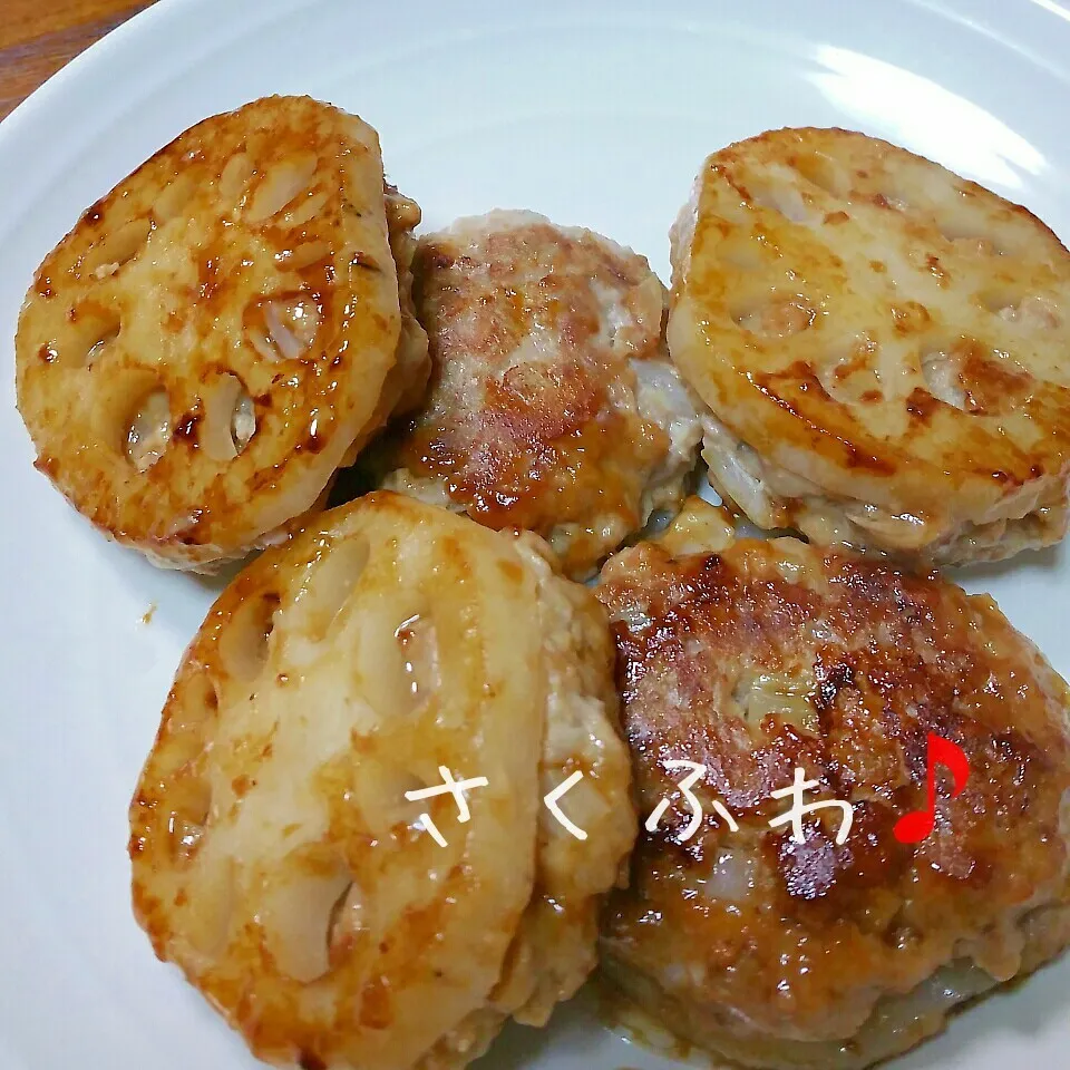 Snapdishの料理写真:蓮根つくね🎵|cookieさん