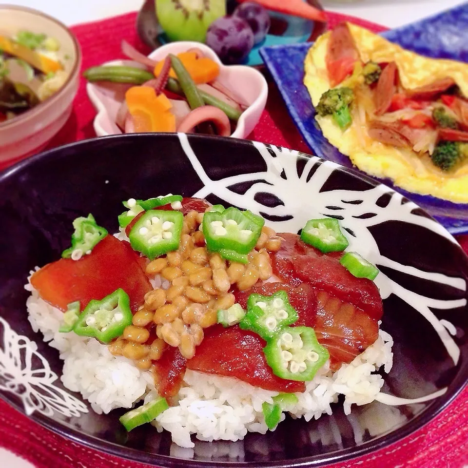 【 漬けマグロdeネバトロ丼 】|ぷらっとさん